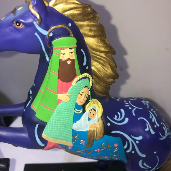 The Trail Of Painted Ponies O Holy Night 2016 1E/0843 Enesco Christmas Religious - Picture 2 of 12